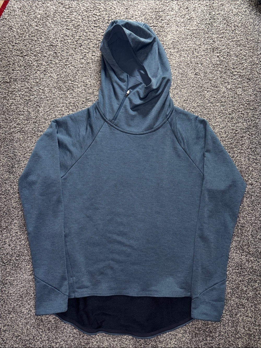 On Running (On Cloud) Athletic Pullover Hoodie Blue/Gray Size Medium